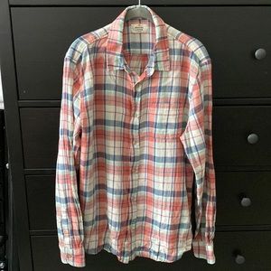 Marine Layer linen casual button down shirt